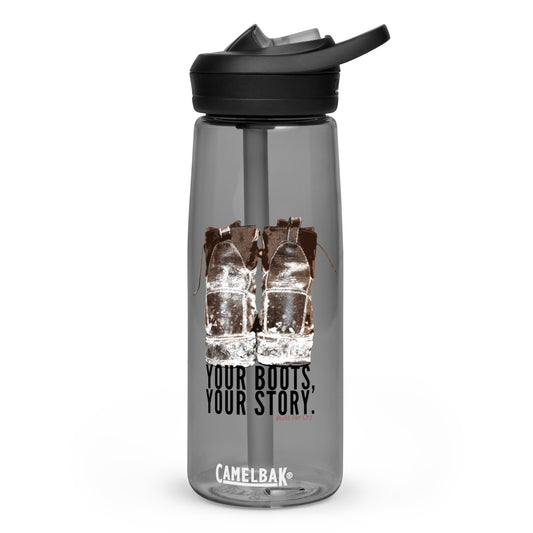 "Your Boots, Your Story" Sports water bottle